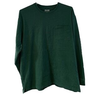DULUTH‎ Trading Company LongTail Green long sleeve chest pocket crewneck size XL